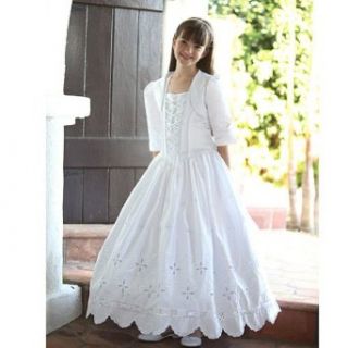 Angels Garment Girl Satin Cutout Sleeveless First Communion Dress 7 18 Special Occasion Dresses Clothing