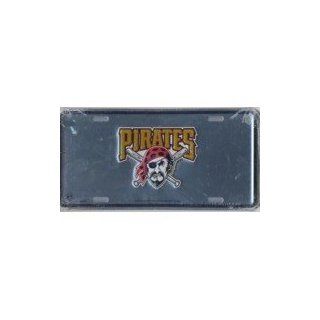Pittsburgh Pirates MLB 3D Logo License Plate : Automotive License Plate Frames : Sports & Outdoors