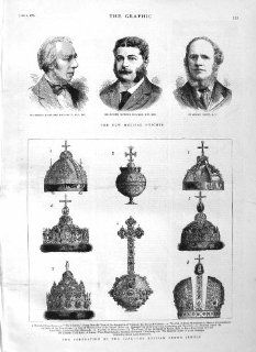 1883 CORONATION CZAR RUSSIAN CROWN JEWELS MUSICAL GROVE   Prints