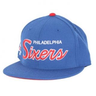 Mitchell and Ness   Philadelphia 76ers Wool Fitted Hat in Team Primary Color, Size: 7 1/4, Color: Team Primary Color: Clothing
