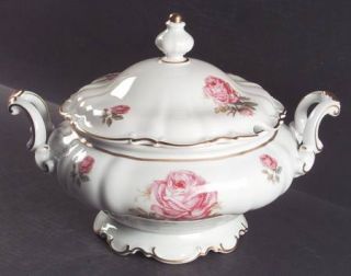 Hutschenreuther Dundee, The Tureen &  Lid, Fine China Dinnerware   Sylvia,White,