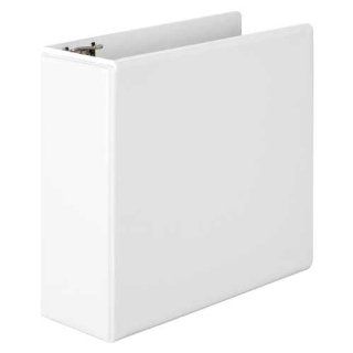 Wilson Jones Line Basic D Ring 8 1/2 x 11 Inch 4 Inch Capacity White View Binder (W386 54WA) : Office D Ring And Heavy Duty Binders : Office Products