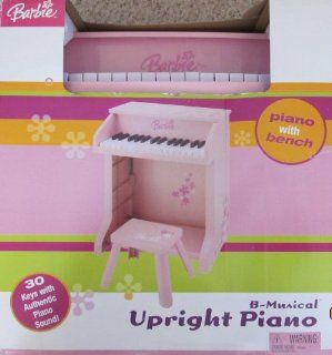 BARBIE B Musical CHILD Size UPRIGHT PIANO with BENCH (2005): Toys & Games