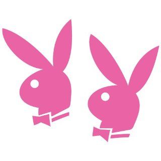 Playboy Bunny Magazine Logo Pink Sticker decal 2 stickers : Everything Else