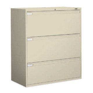 Global Office 9300P 3 Drawer Lateral Metal File Storage Cabinet   Desert Putty: Home Improvement