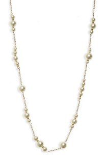 Lee Angel Imitation Pearl Bead Necklace (393): Lee Angel: Jewelry