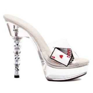 Royal Straight Flush Las Vegas Shoes 6.5 Inch Dice Heel Sexy High Heel Women's S: Sandals: Shoes