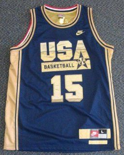 Magic Johnson Autographed Jersey   USA Team   PSA/DNA Certified   Autographed NBA Jerseys: Sports Collectibles