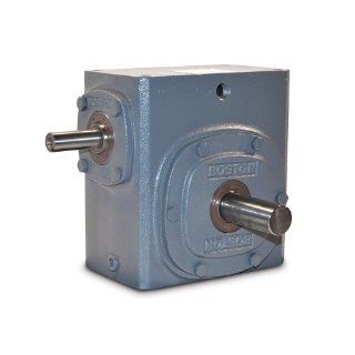 Boston Gear 73230KJ Right Angle Gearbox, Solid Shaft Input, Left Output, 30:1 Ratio, 3.25" Center Distance, 3.30 HP and 2902 in lbs Output Torque at 1750 RPM: Mechanical Gearboxes: Industrial & Scientific