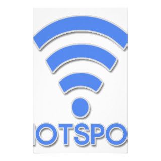 Hotspot Wifi Person Stationery Design