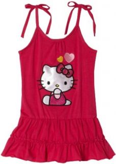 Hello Kitty Girls 2 6x Dress,Fuschia Purple,2T: Clothing