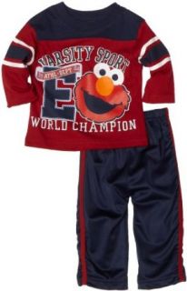 Sesame Street Baby Boys Infant Elmo World Champion Dress, Chili Pepper, 12 Months: Clothing