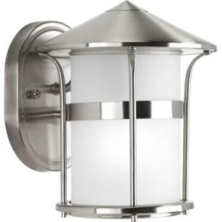 Progress Lighting Welcome Collection Wall Mount Outdoor Stainless Steel Lantern P6003 135