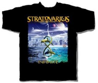 Stratovarius   Infinite Date Adult T Shirt In Black, Size: XX Large, Color: Black: Clothing