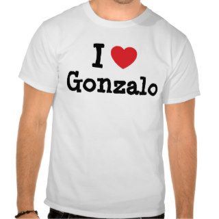 I love Gonzalo heart custom personalized Shirt