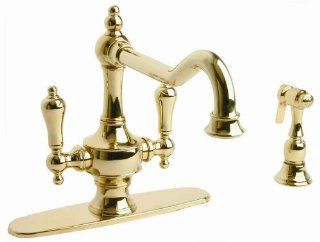 Giagni IK101MB Isonzo Two Handle Kitchen Faucet with Side Spray, Millennium Brass   Touch On Kitchen Sink Faucets  