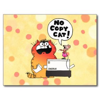 Funny Cartoon Mouse  Funny Mouse and Cat Post Cards
