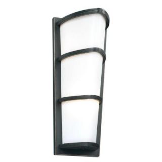 PLC Lighting 2 Light Outdoor Oil Rubbed Bronze Wall Sconce with Matte Opal Glass CLI HD31915ORB
