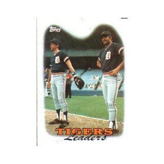 1988 Topps #429 Detroit Tigers Team Leaders Alan Trammell/Kirk Gibson: Everything Else