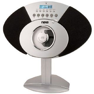 Naxa NX 430 Wall Mount Micro Shelf Radio MP3 CD Player w/ Alarm Clock: Electronics