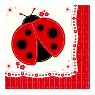 Modern Ladybug   Luncheon Napkins   16 Qty/Pack   Baby Shower Party Supplies: Toys & Games