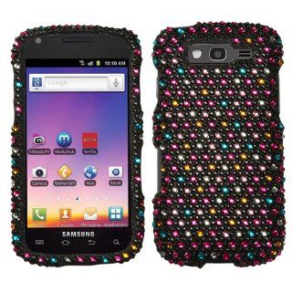 Jewel Rhinestone Diamond Case Protector Cover (Color Dots) for Samsung Galaxy S Blaze 4G T769 T Mobile: Cell Phones & Accessories