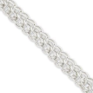 Sterling Silver Fancy Bracelet: Link Bracelets: Jewelry