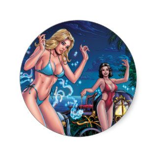Grimm Fairy Tales   Cinderella pinup art by Al Rio Sticker