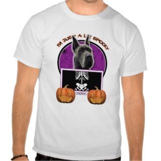 Halloween   Just a Lil Spooky   Great Dane   Grey T Shirts