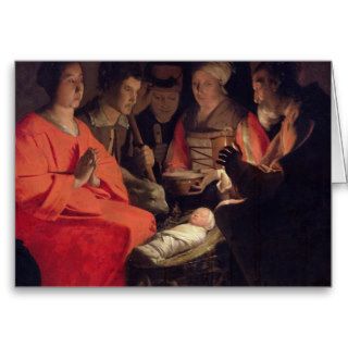 Adoration of the Shepherds 2 Greeting Cards