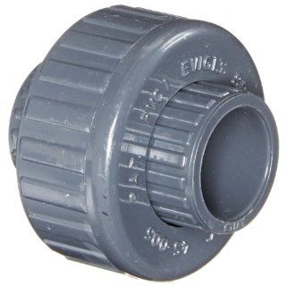Spears 457 G Series PVC Pipe Fitting, Union with Buna O Ring, Schedule 40, Gray, 1/2" Socket Industrial Pipe Fittings
