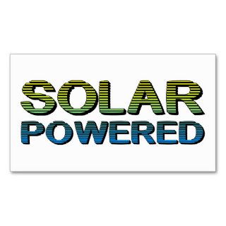 solar powered business card