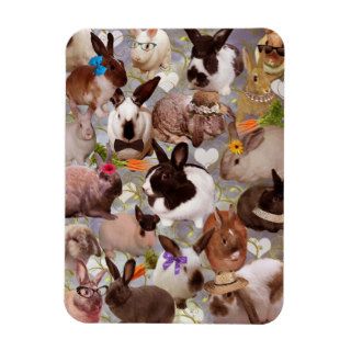 Happy Bunnies Rectangle Magnet