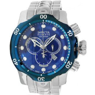 Invicta Men's Venom/Reserve Chronograph Blue Textured Dial Stainless Steel 10791: Invicta: Watches