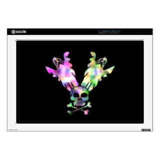 Rainbow Ghosts And Skull Cute Halloween 17" Laptop Skins