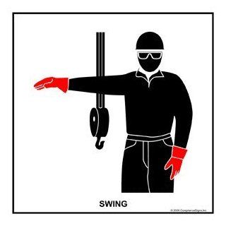 Swing Label CRANE 459 Crane Hand Signals : Business And Store Signs : Office Products