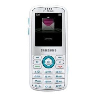 Samsung Gravity SGH T459 White/Aqua Cell Phone   Prepaid   (T Mobile) Cell Phones & Accessories