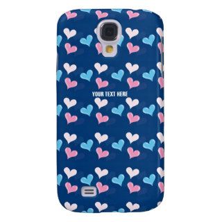 Personalizable Lovely Valentine Hearts Galaxy S4 Case