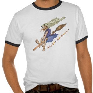 Funny Flying Witch T shirt
