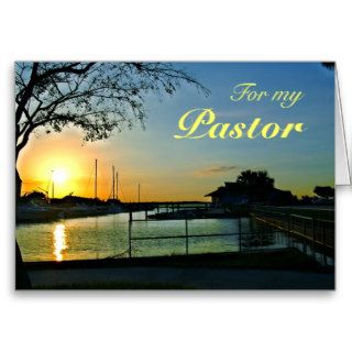Florida Sunset Pastor Appreciation Card
