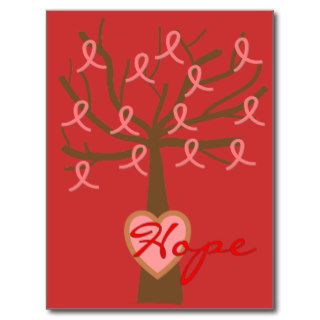 "Hope", Breast Cancer Awareness Gifts Post Cards
