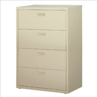 30" Wide 4 Drawer HL1000 Series Lateral File Cabinet Color: Putty : Office Products