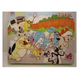 Foofur Dogs Running From Dog Catcher 100 Piece Jigsaw Puzzle Milton Bradley 11 inches X 16 inches 1987: Toys & Games