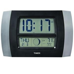 Chaney Instruments 7.5 in. x 11.5 in. Atomic Digital Wall Clock 75331T