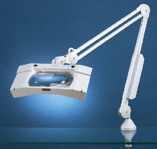Luxo 17847LG WAVE+Plus Light Gray Magnifier w/30 inch Arm, Base and 3.5 Dio Lens (lamps included): Home Improvement