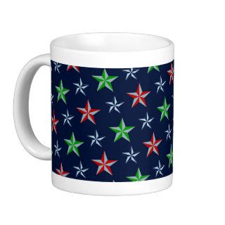 Nautical Star Pattern Mugs