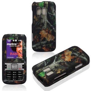 2D Camo Trunk Samsung Straight Talk R451c, TracFone SCH R451c, Messenger R450 Cricket, MetroPCS Case Cover Hard Snap on Rubberized Touch Phone Cover Case Faceplates: Cell Phones & Accessories