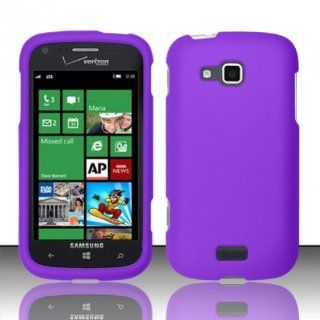 For Samsung ATIV Odyssey i930 (Verizon) Rubberized Cover Case   Purple: Cell Phones & Accessories