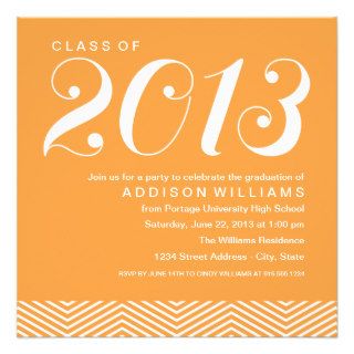 Graduation Party Invitations  Stylish Stripes