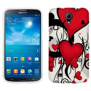 Samsung Galaxy Mega Multi Red Hearts Phone Case Cover: Cell Phones & Accessories